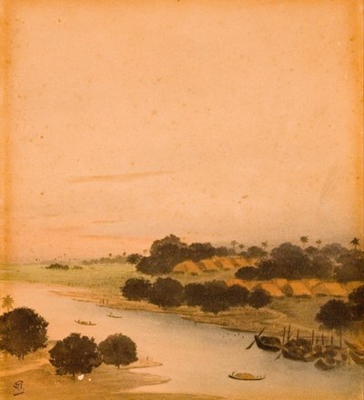 Flussansicht von Gaganendranath Tagore